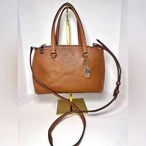 Coach 37145 Stanton 26 Crossgrain Leather Convertible Crossbody Satchel
